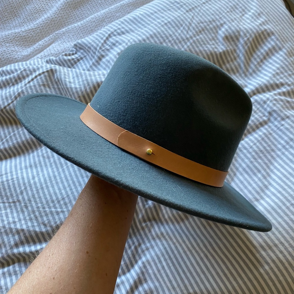 Lack Of Color Wool Fedora In Navy Blue